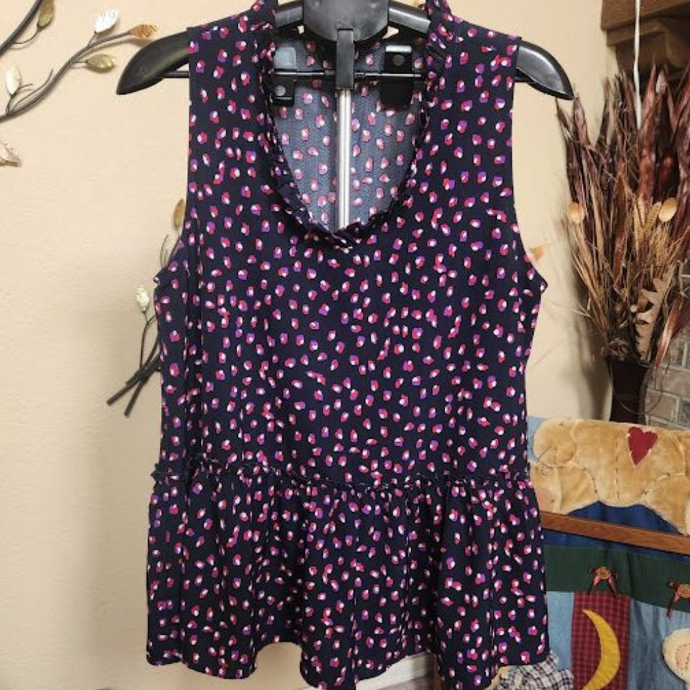 New Staccato sz large blue blouse